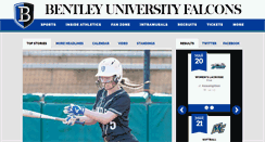 Desktop Screenshot of bentleyfalcons.com